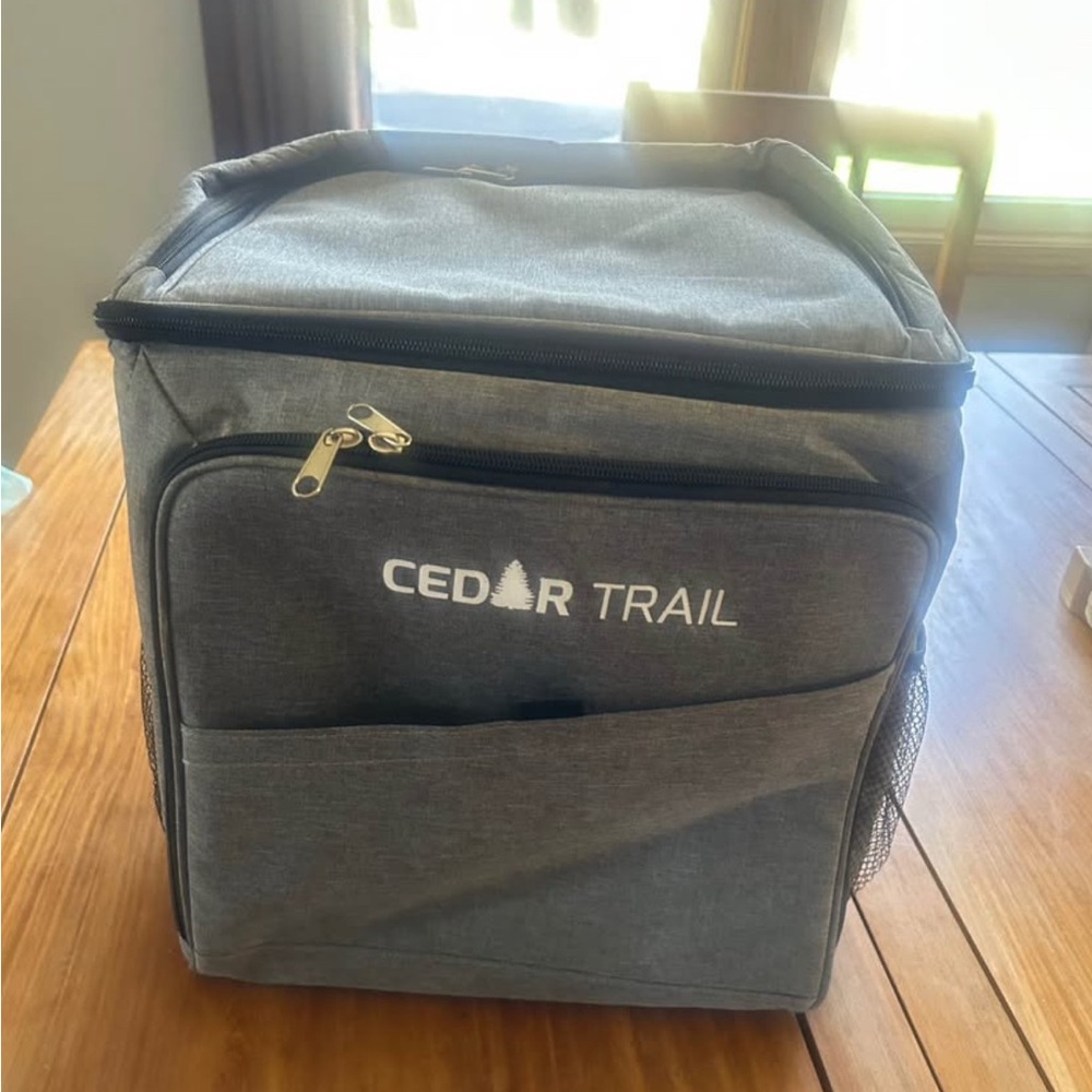 Gray Insulated Cooler Backpack Bag for Men/Women